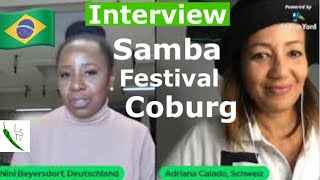 INTERNATIONALES SAMBA FESTIVAL COBURG  SIE ORGANISIERT ES  INTERVIEW SAMBAFESTIVAL COBURG [upl. by Collis]