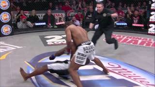 Bellator MMA Moment Emanuel Newton Knocks Out King Mo [upl. by Zebaj]