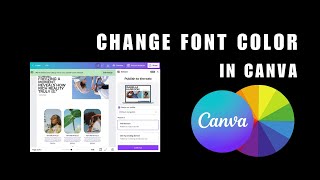 How to Change Font Color in Canva [upl. by Whitver]