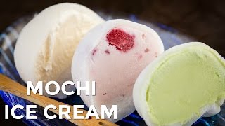 How to Make Mochi Ice Cream Recipe もちアイスクリームの作り方（レシピ） [upl. by Deenya]