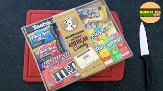 US amp UK Assortiment de bonbons et chocolats anglo saxons  Studio Bubble Tea Food unboxing food [upl. by Ydrah]