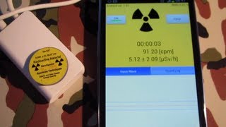 testing wwwradiationwatchcouk semiconductor radiation detector for smartphones [upl. by Brodsky]