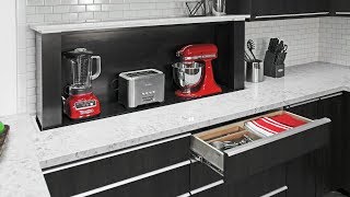 Hidden appliance storage systems for the kitchen of today [upl. by Corbin]