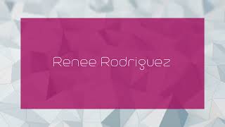 Renee Rodriguez  appearance [upl. by Alene]