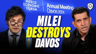 “El Loco”  Javier Milei SHOCKS the World Economic Forum Defending Capitalism [upl. by Lathe]