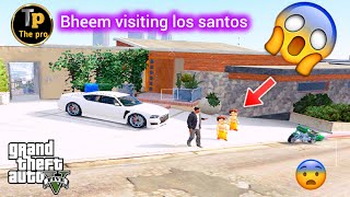 bheem come to Los Santos with Franklin in Gta 5  The pro [upl. by Essie]