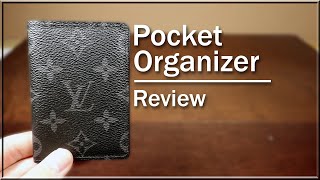 Louis Vuitton Pocket Organizer Review  Monogram Eclipse [upl. by Tiffany281]