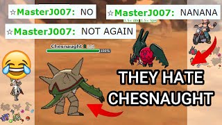 This Player Hates Chesnaught Pokemon Showdown Random Battles HIgh Ladder [upl. by Feeley]