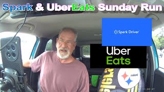 Spark Delivery Uber Eats Sunday Run [upl. by Elleuqar454]