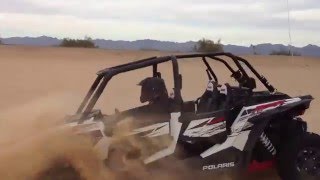 Polaris RZR XP4 1000 jumping at Glamis [upl. by Selene156]