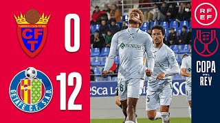 Resumen  Copa del Rey  AD Tardienta 012 Getafe CF  Primera Eliminatoria [upl. by Nossila]