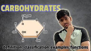 Biochemistry  Carbohydrates  Definition classification examples and functions [upl. by Nonek]