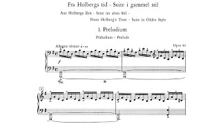 Edvard Grieg  Holberg Suite Piano op 40 With score [upl. by Gretal74]