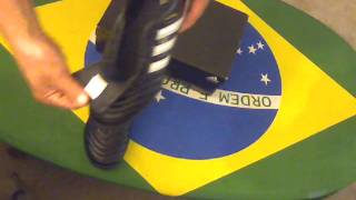 Chuteira adidas adiNOVA III TRX Turf Black Running Whitewmv [upl. by Risan]