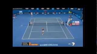 Azarenka vs Sharapova  Moan Battle Alien Version [upl. by Ylrrad197]