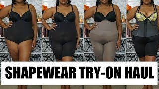 Plus Size Shapewear Tryon  My Favorites Plus Size Fashion [upl. by Airetahs]