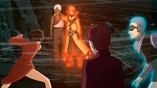 NARUTO VS KAGES  FULL FIGHT  Naruto fights kages and show them his true power after Kurama´s death [upl. by Ahsinac]