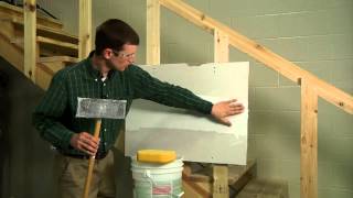 Finishing a Drywall Joint STEP 4 [upl. by Anehc739]