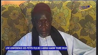 Live  Conférence des petits fils de S Abdou Karim 2018  Cérémonie religieuse [upl. by Magdalen]