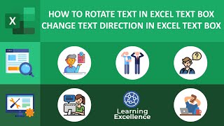 How To Rotate Text In Excel Text Box [upl. by Amoeji]