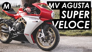 Riding The Worlds Best Looking Sports Bike The MV Agusta Superveloce 800 [upl. by Nitaj]