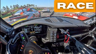 Racestart in Porsche Cup at Hockenheim  POV Onboard Race 2🥵 [upl. by Suivatram]