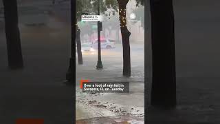 quotEverythings Underwaterquot Flash Flooding hits Sarasota Florida [upl. by Jeffie]