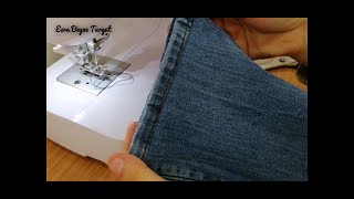 Pantolon Paçası Kısaltma  Kesmeden Pantolon Paçası Nasıl Kısaltılır  How To Shorten Trousers 👖 [upl. by Ojahtnamas819]