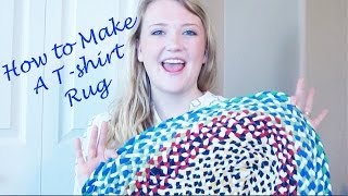 How to Make A Braided Tshirt Rug [upl. by Neelrad]