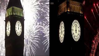 London NYE Fireworks 2011 VS 2024 Full Version [upl. by Darryl]