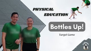 Target Game At Home  Bottles Up PE  PHYSICAL EDUCATION [upl. by Jerol]