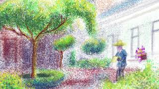 Painting with Dots in Procreate to Create Colors Pointillism [upl. by Stevena665]