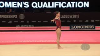 GEBESHIAN Houry ARM  2015 Artistic Worlds  Qualifications Floor Exercise [upl. by Lorn915]