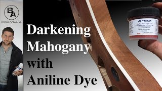 Darkening Mahogany with Aniline Dye [upl. by Mehetabel304]