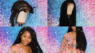 VERY DETAILED  CROCHET PASSION TWISTS ON A FULL LACE WIG  JANET COLLECTION  RhythmNBeauty [upl. by Raymond588]