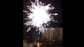 New Year BIG FIREWORK Silvester Berlin Hohenschönhausen Germany  Triplex 869  75Kg Battery [upl. by Nnasor]