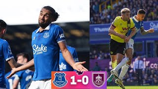 Everton vs Burnley 10 EPL highlights 2024  CalvertLewin goal [upl. by Solahcin]