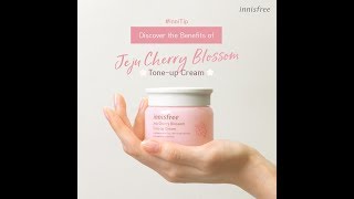 Review mỹ phẩm Innisfree jeju cherry blossom jelly Creamjeju cherry blossom toneup Cream [upl. by Nanci]