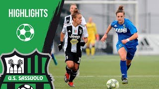 Serie A Femminile JuventusSassuolo 40 Highlights [upl. by Seedman35]