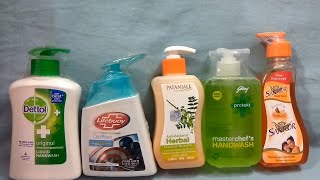 Top 5 hand wash in India with price and quantity 2017 [upl. by Rickard]