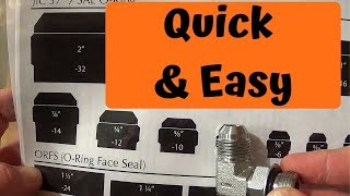 How to Identify Hydraulic Fitting Sizes [upl. by Fachanan]