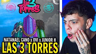 REACCIÓN Natanael Cano x Ovi x Junior H  Las 3 Torres Official Video [upl. by Sargent]