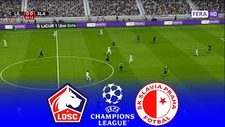 LILLE vs SLAVIA PRAGUE  UEFA Champions League 20242025 Play Off Final  PREDICTION [upl. by Kimitri]