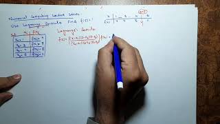 Lagranges interpolation formula problems [upl. by Nitza107]