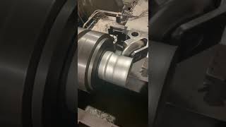 Forming a steel tube in a lathe [upl. by Natasha]