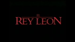 Opening de la película quotEl Rey León 2quot VHS 1999 [upl. by Idnahc]