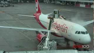 ✈ Very close DEICING Airberlin A319 at Zurich Airport fullHD [upl. by Ribaudo]