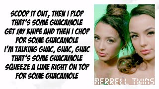 Merrell Twins  GUACAMOLE WAP Parody Cardi B Lyrics [upl. by Aner]