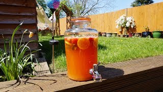 Summer Fruit Punch nonalcoholic BBQ Drink Recipe for Vegans [upl. by Cartie]