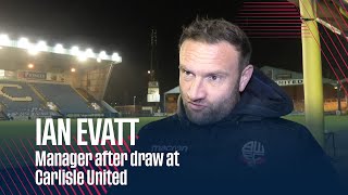 IAN EVATT  Manager after draw at Carlisle United [upl. by Anoet]